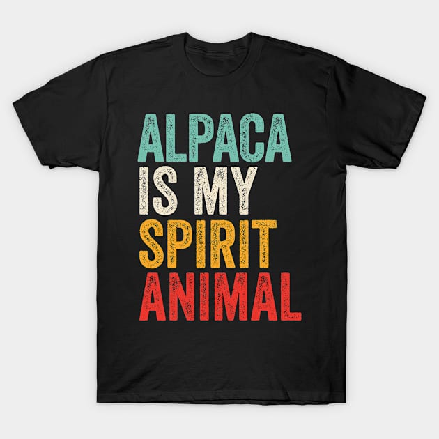 Alpaca Is My Spirit Animal T-Shirt by BramCrye